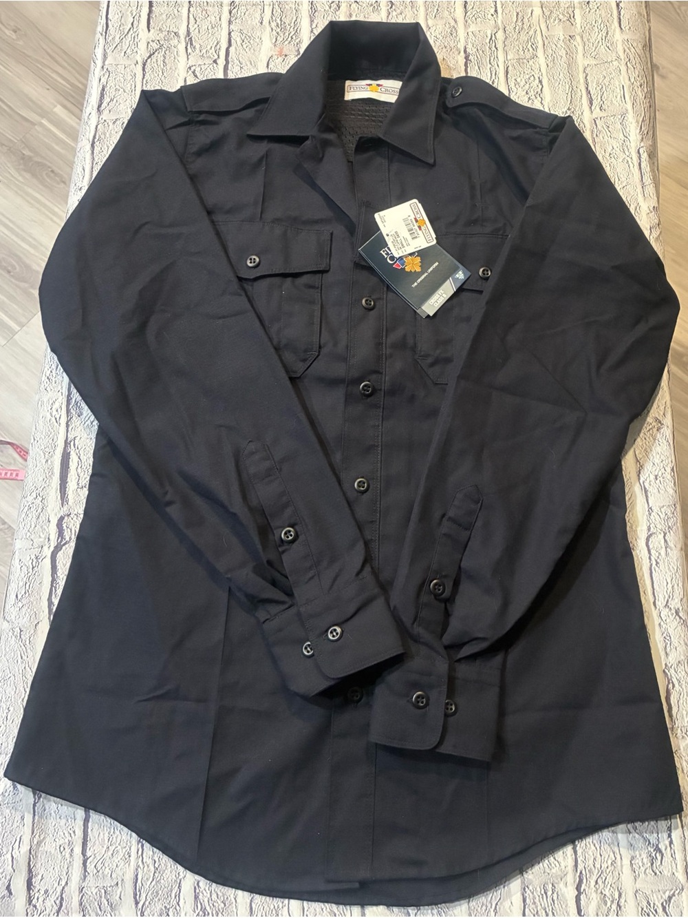 Flying‎ cross Men's Lightweight Shirt Jacket in navy blue by